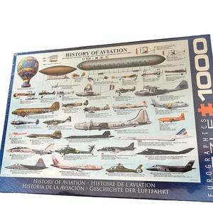 EUROGRAPHICS HISTORY OF AVIATION 1000 PIECE PUZZLE NEW IN BOX